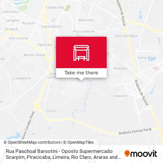 Rua Paschoal Barsotini - Oposto Supermercado Scarpim map