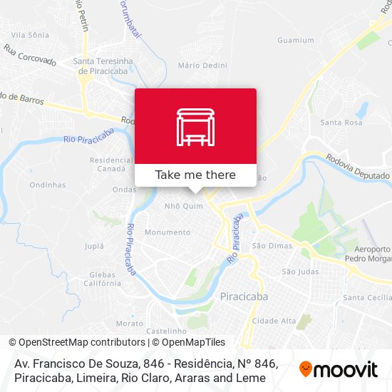 Mapa Av. Francisco De Souza, 846 - Residência, Nº 846