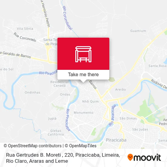 Rua Gertrudes B. Moreti , 220 map