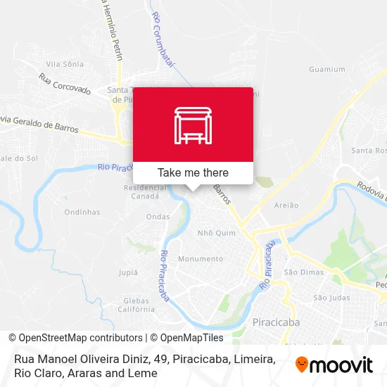 Rua Manoel Oliveira Diniz, 49 map