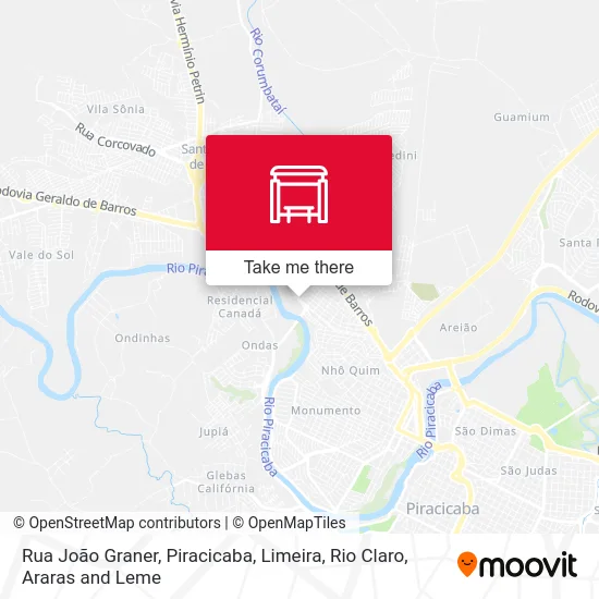 Rua João Graner map