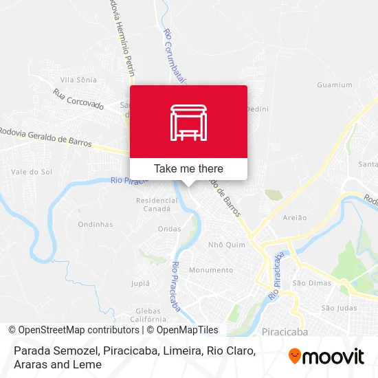 Parada Semozel map