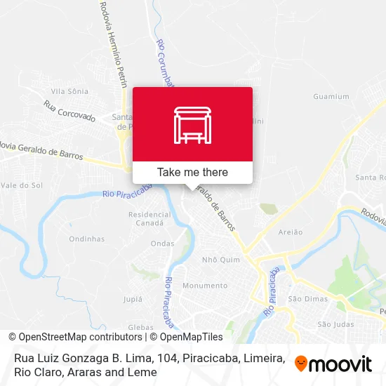 Rua Luiz Gonzaga B. Lima, 104 map