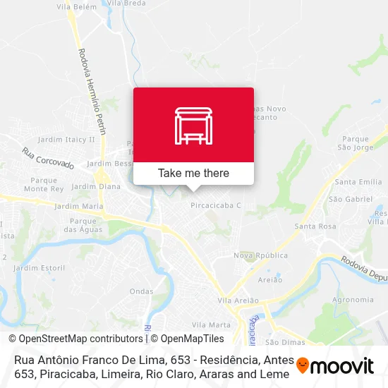 Rua Antônio Franco De Lima, 653 - Residência, Antes 653 map