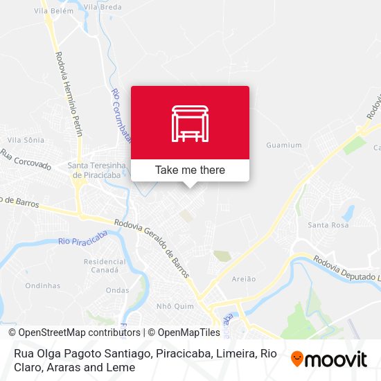 Rua Olga Pagoto Santiago map