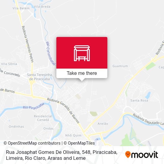 Rua Josaphat Gomes De Oliveira, 548 map