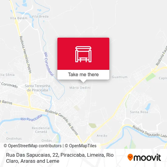 Rua Das Sapucaias, 22 map