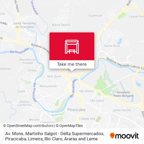 Av. Mons. Martinho Salgot - Delta Supermercados map