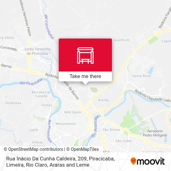 Rua Inácio Da Cunha Caldeira, 209 map