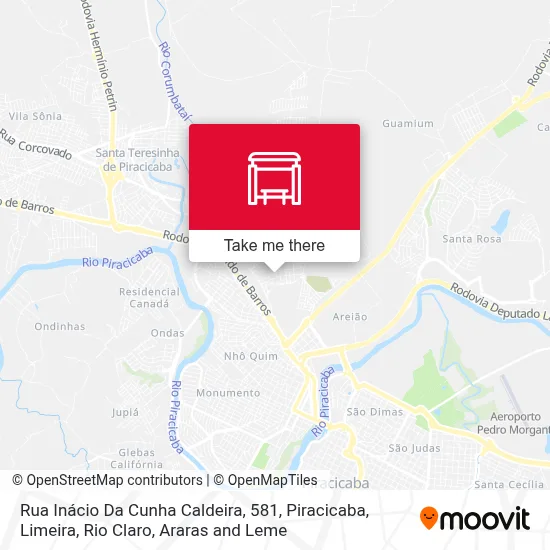 Rua Inácio Da Cunha Caldeira, 581 map