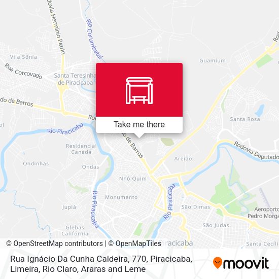 Rua Ignácio Da Cunha Caldeira, 770 map