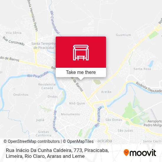 Rua Inácio Da Cunha Caldeira, 773 map