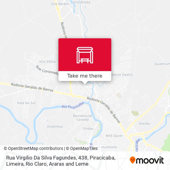 Mapa Rua Virgílio Da Silva Fagundes, 438