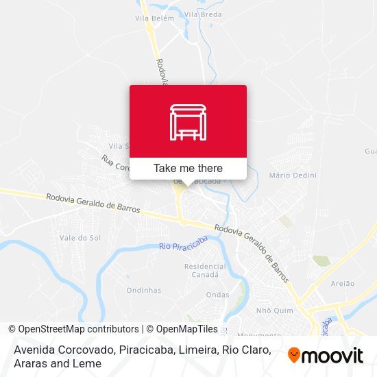 Avenida Corcovado map