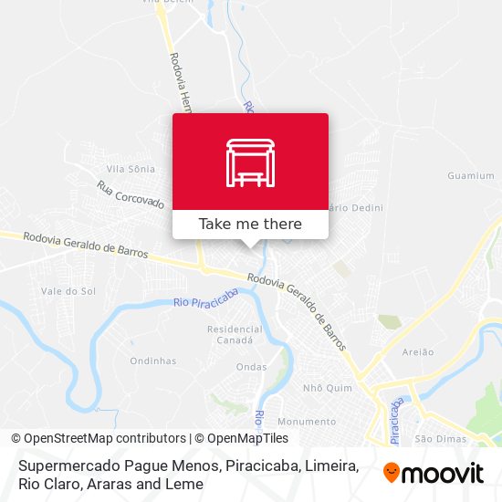 Mapa Supermercado Pague Menos