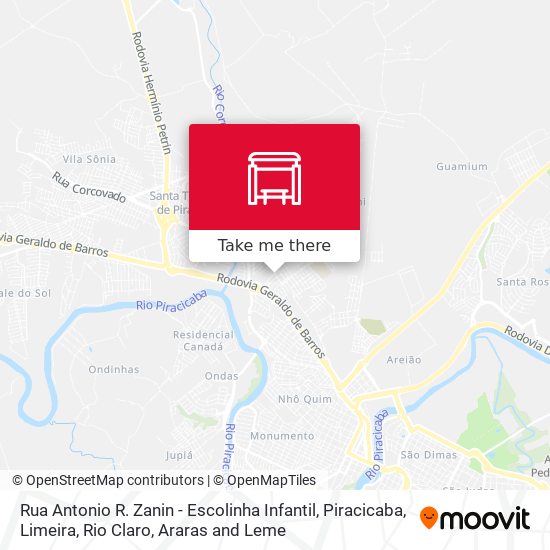 Mapa Rua Antonio R. Zanin - Escolinha Infantil