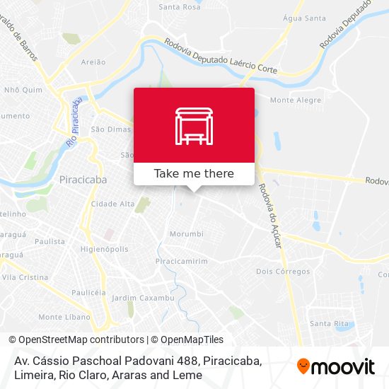 Mapa Av. Cássio Paschoal Padovani 488