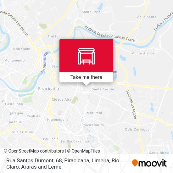 Rua Santos Dumont, 68 map
