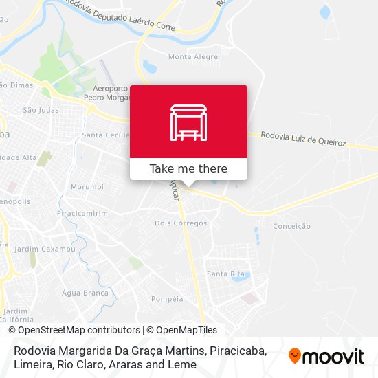 Mapa Rodovia Margarida Da Graça Martins