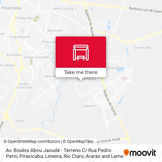 Av. Boulos Abou Jaoudé - Terreno C/ Rua Pedro Perin map