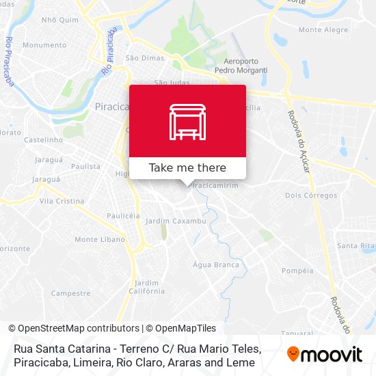 Mapa Rua Santa Catarina - Terreno C/ Rua Mario Teles