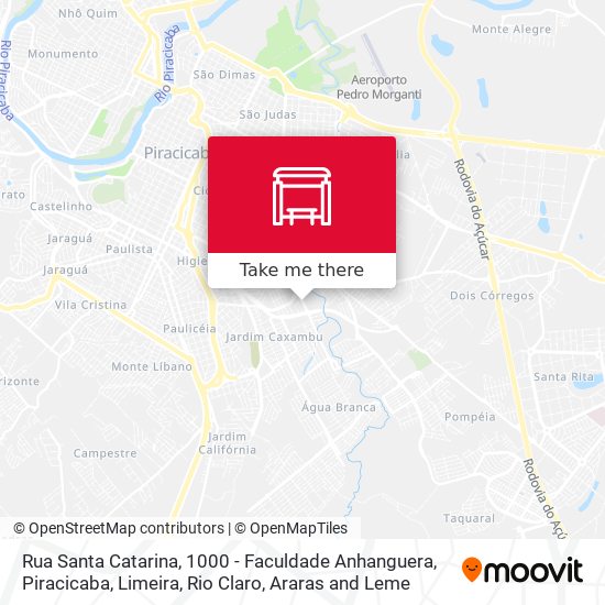Mapa Rua Santa Catarina, 1000 - Faculdade Anhanguera