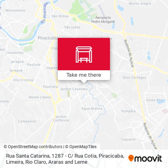 Mapa Rua Santa Catarina, 1287 - C/ Rua Cotia