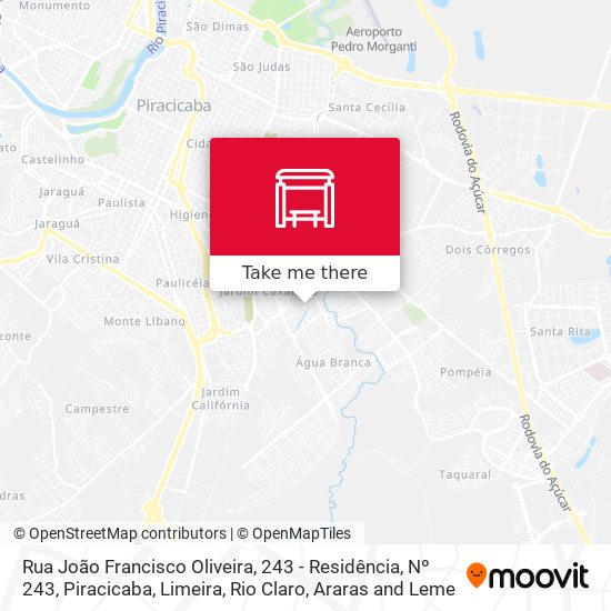 Rua João Francisco Oliveira, 243 - Residência, Nº 243 map