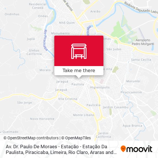 Mapa Av. Dr. Paulo De Moraes - Estação - Estação Da Paulista