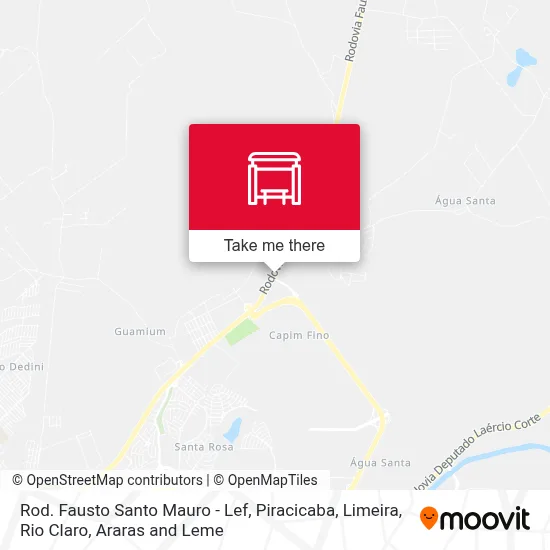 Rod. Fausto Santo Mauro - Lef map