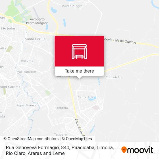 Rua Genoveva Formagio, 840 map