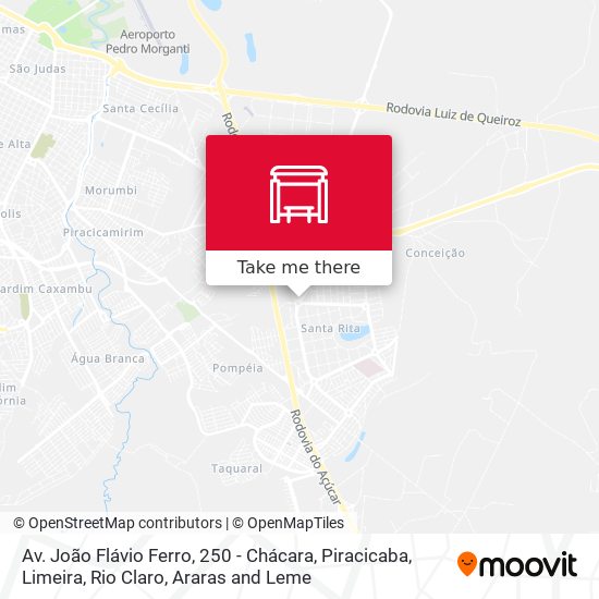 Mapa Av. João Flávio Ferro, 250 - Chácara