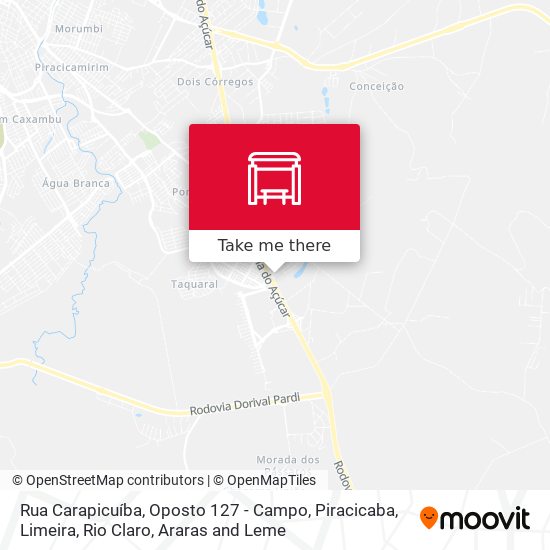 Rua Carapicuíba, Oposto 127 - Campo map