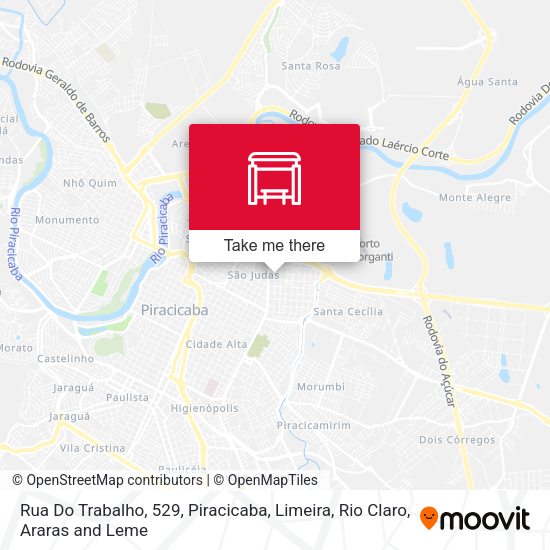 Rua Do Trabalho, 529 map