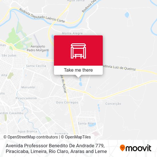 Avenida Professsor Benedito De Andrade 779 map