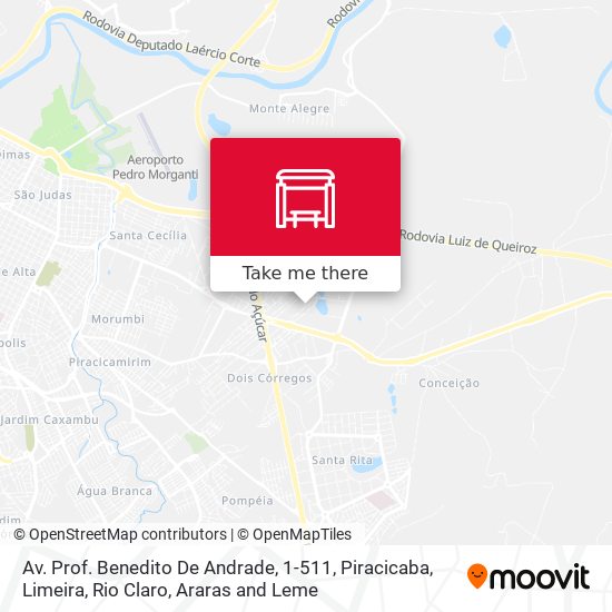 Mapa Av. Prof. Benedito De Andrade, 1-511