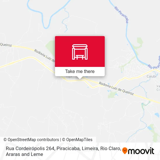 Rua Cordeirópolis 264 map