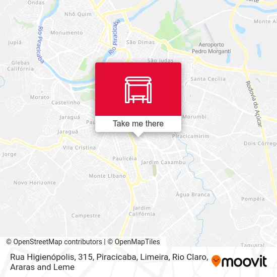 Rua Higienópolis, 315 map