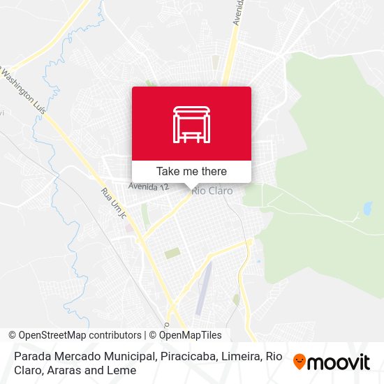 Mapa Avenida Visconde De Rio Claro - Mercado Municipal