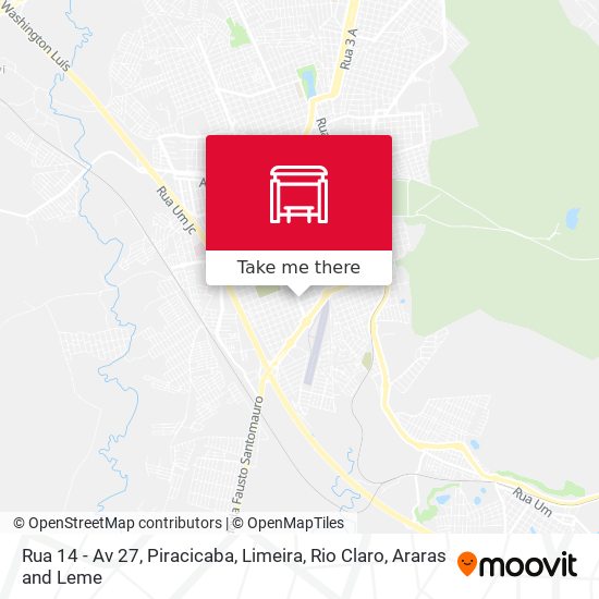 Mapa Rua 14 - Av 27