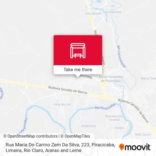 Rua Maria Do Carmo Zem Da Silva, 223 map