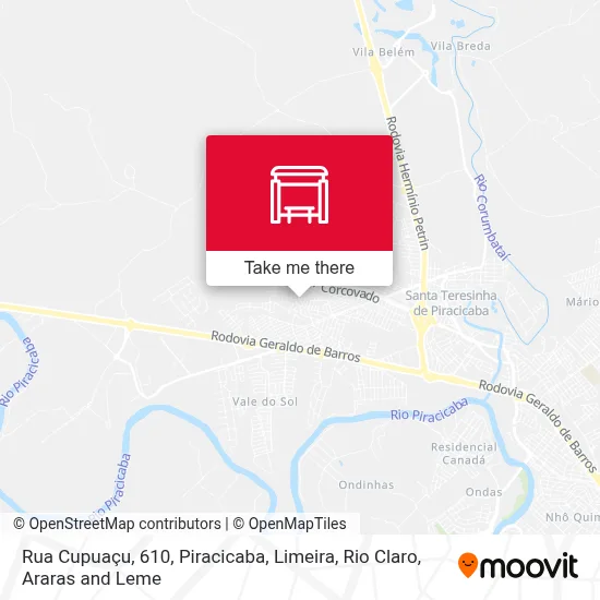 Rua Cupuaçu, 610 map