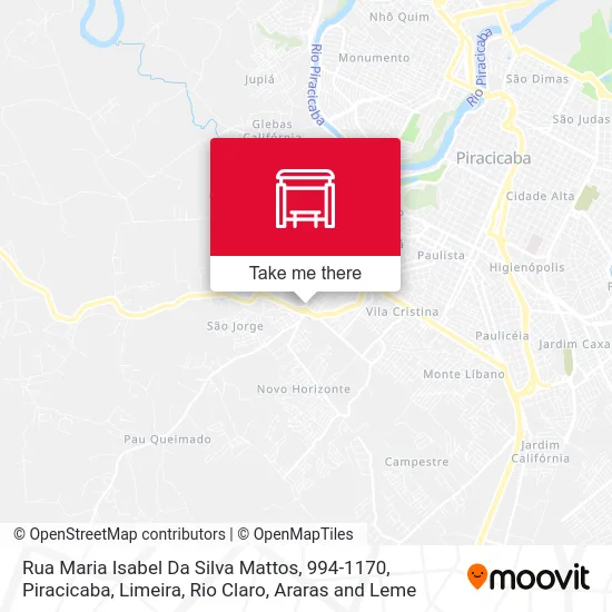 Rua Maria Isabel Da Silva Mattos, 994-1170 map