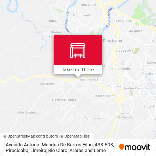 Mapa Avenida Antonio Mendes De Barros Filho, 438-508