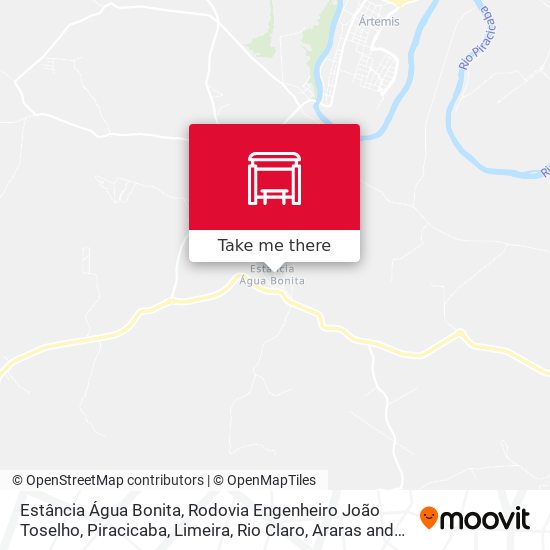 Estância Água Bonita, Rodovia Engenheiro João Toselho map