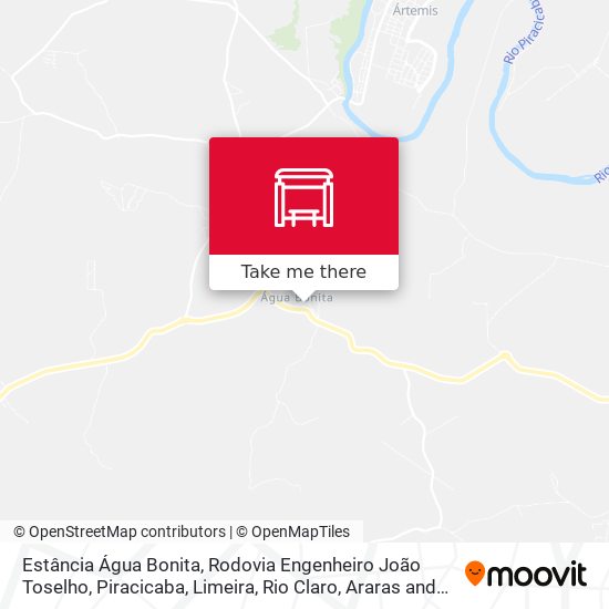 Estância Água Bonita, Rodovia Engenheiro João Toselho map