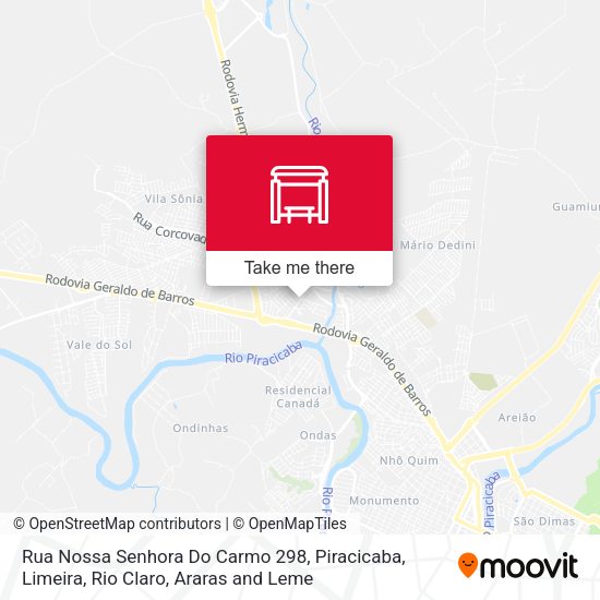 Rua Nossa Senhora Do Carmo 298 map