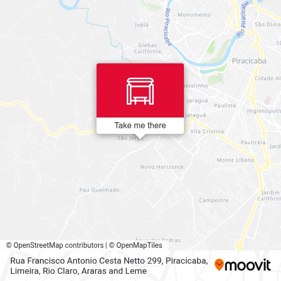 Rua Francisco Antonio Cesta Netto 299 map