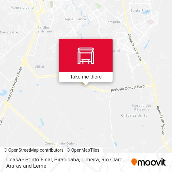 Ceasa - Ponto Final map