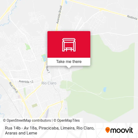 Rua 14b - Av 18a map